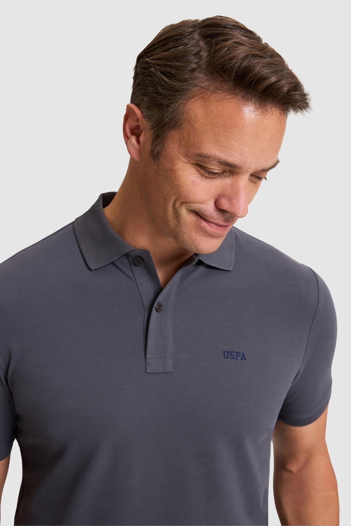 تیشرت مردانه U.S. Polo Assn. آنتراسیت یقه پولو فیت معمولی مدل 50326963-VR006 تیشرت مردانه U.S. Polo Assn. آنتراسیت یقه پولو فیت معمولی مدل 50326963-VR006