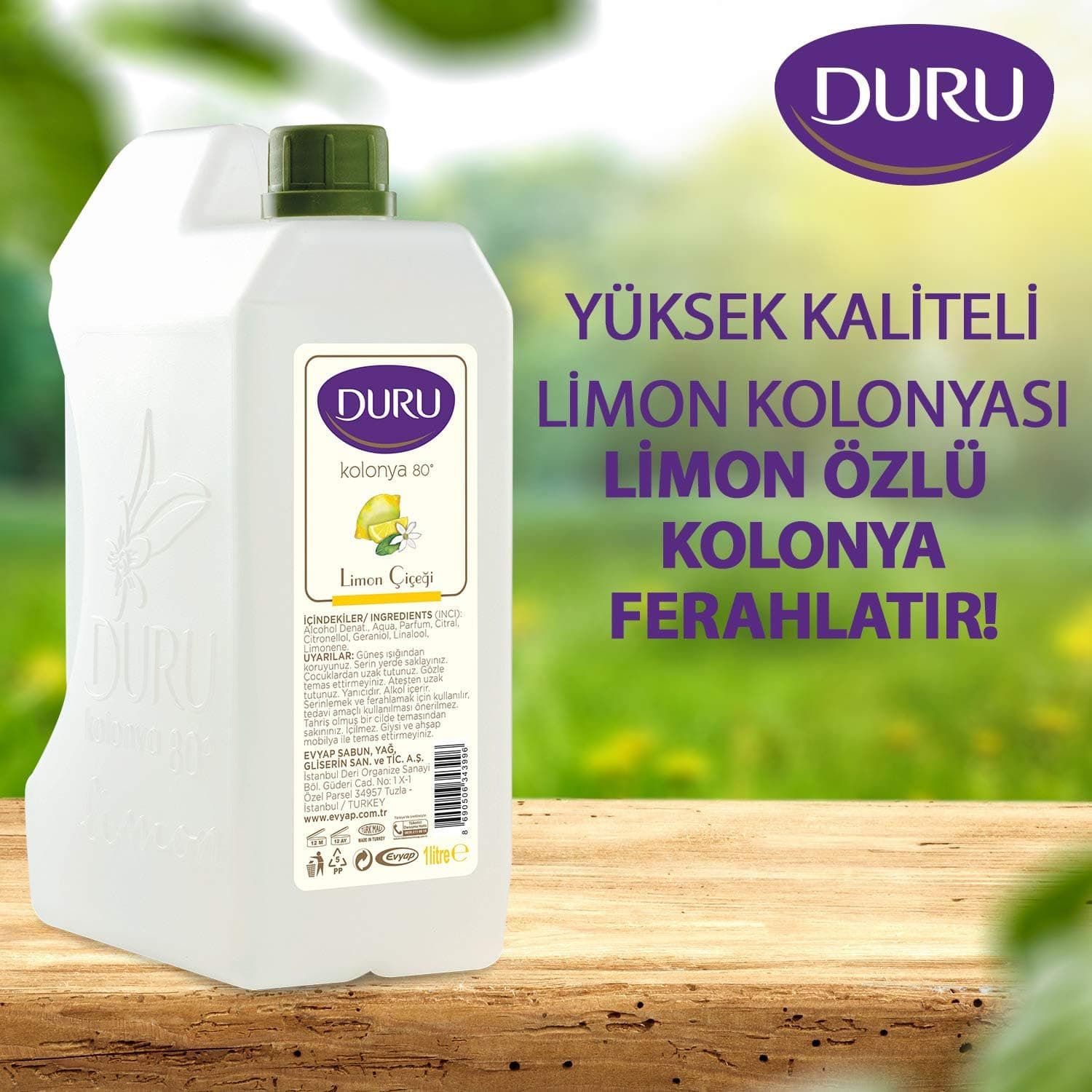 کولونی لیمویی Duru مدل Bidon، 1 lt کولونی لیمویی Duru مدل Bidon، 1 lt