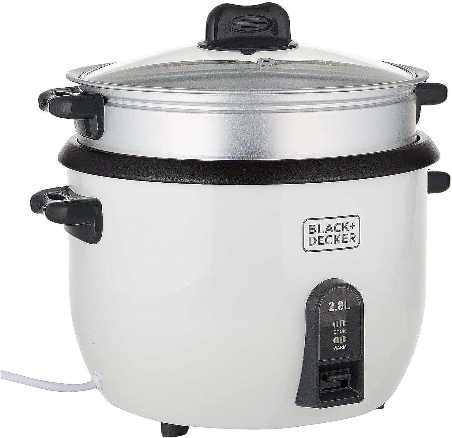 پلوپز BLACK+DECKER با ظرفیت 1L و توان 400W سفید مدل RC1050-B5 پلوپز BLACK+DECKER با ظرفیت 1L و توان 400W سفید مدل RC1050-B5