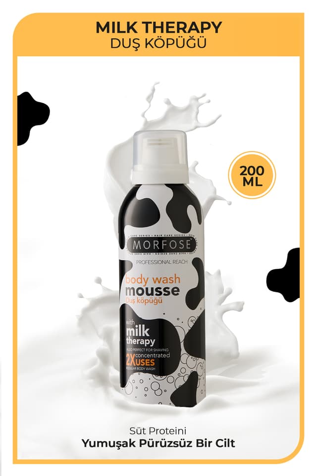 فوم دوش بدن Morfose Milk Therapy حجم 200 ml فوم دوش بدن Morfose Milk Therapy حجم 200 ml