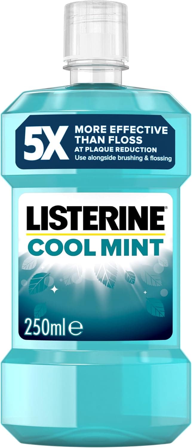 دهانشویه Listerine با طعم نعناع خنک 1000 ml دهانشویه Listerine با طعم نعناع خنک 1000 ml