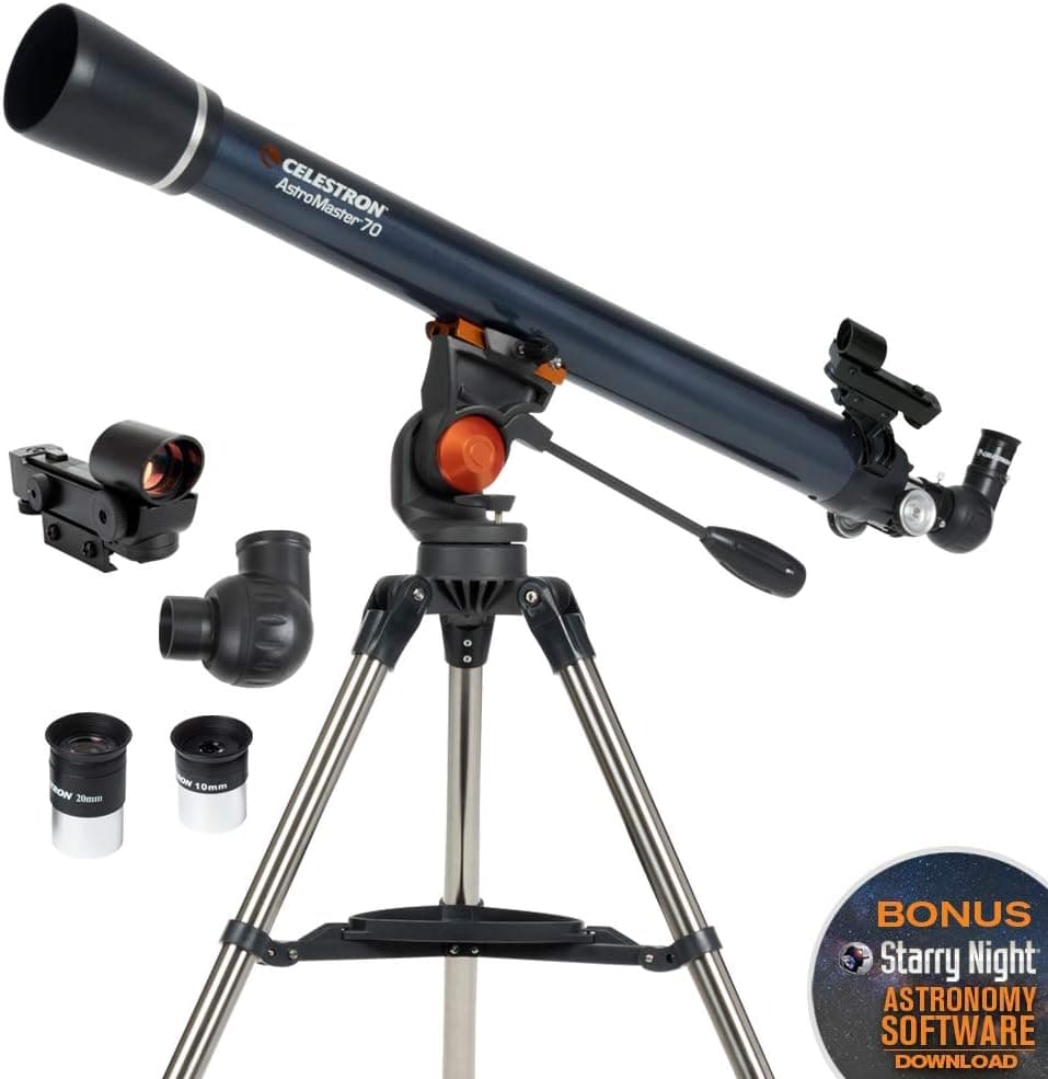 تلسکوپ Celestron رفractor آبی مدل 70AZ Astromaster تلسکوپ Celestron رفractor آبی مدل 70AZ Astromaster