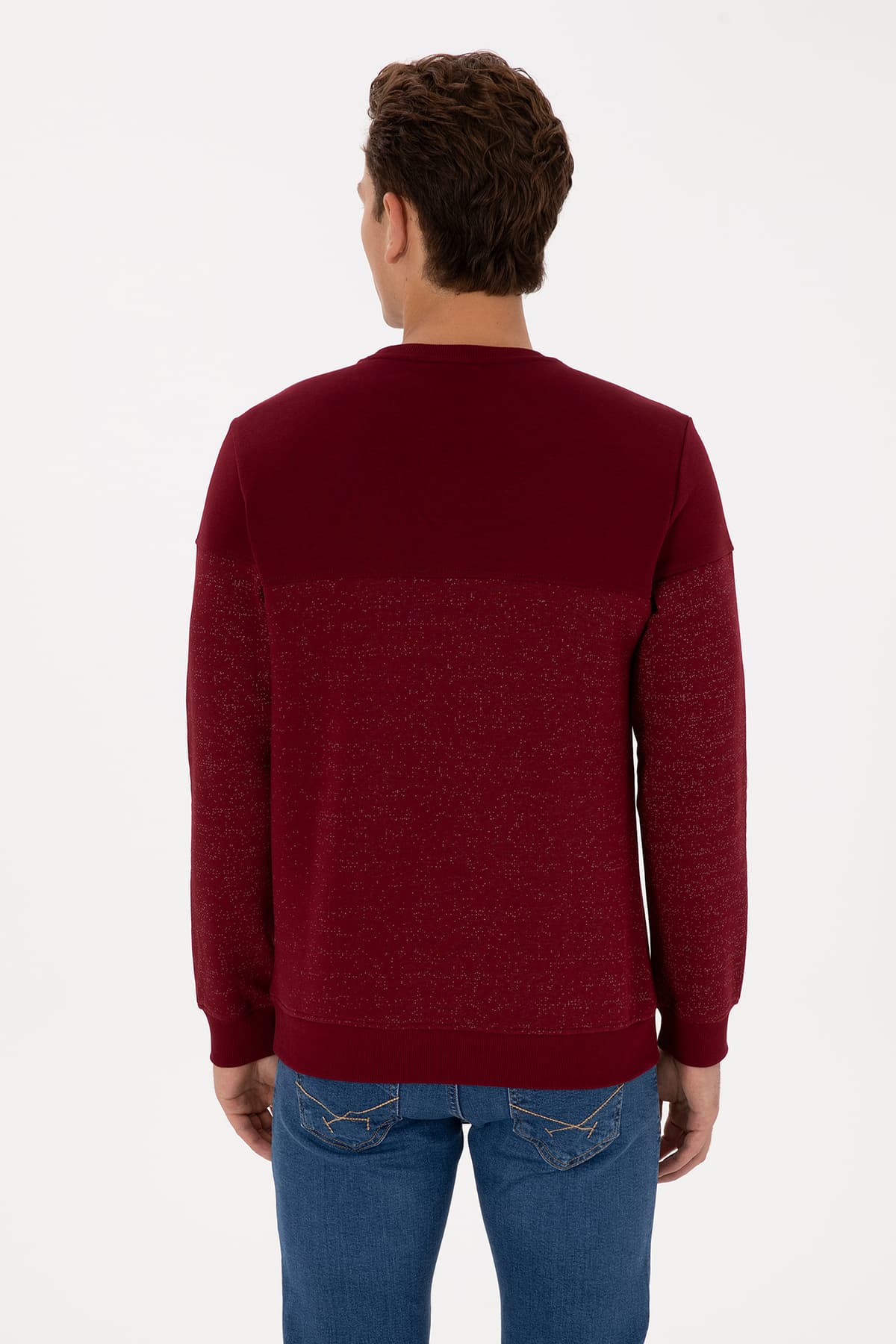 سوئیشرت مردانه U.S. Polo Assn. فیت معمولی یقه گرد زرشکی مدل 50316380-VR014 سوئیشرت مردانه U.S. Polo Assn. فیت معمولی یقه گرد زرشکی مدل 50316380-VR014