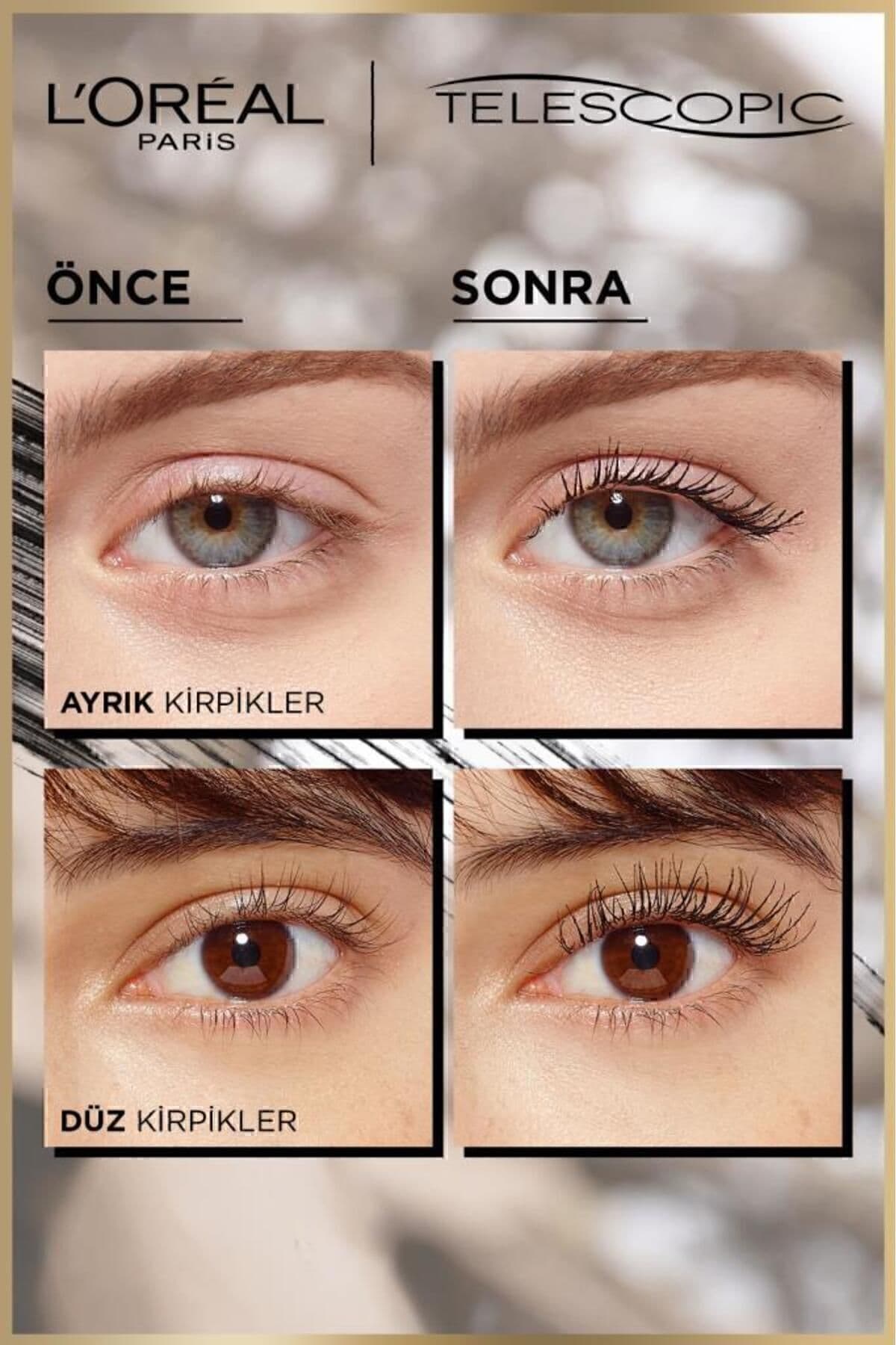 ماسکارا L'Oreal Paris مشکی Telescopic ست 2 عددی ماسکارا L'Oreal Paris مشکی Telescopic ست 2 عددی