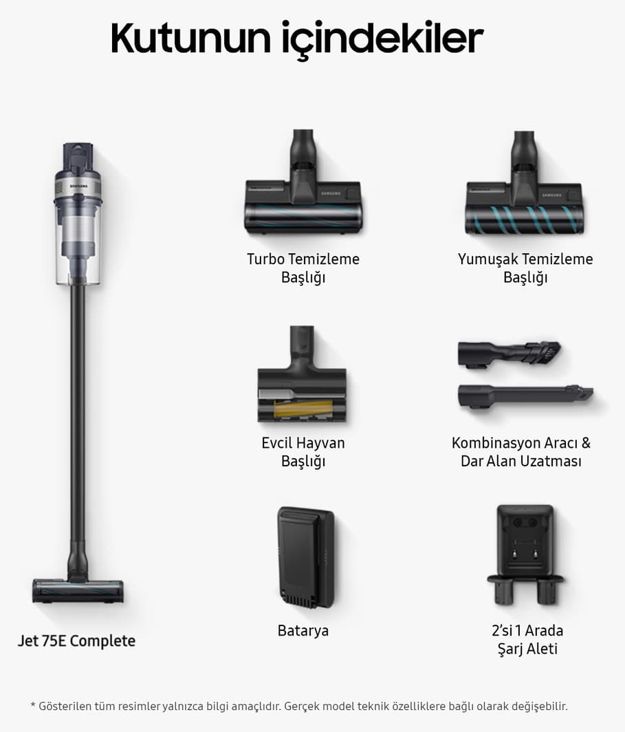 جاروبرقی شارژی عمودی Samsung سری Jet 75E مدل VS20B75ACR5/TR 200W جاروبرقی شارژی عمودی Samsung سری Jet 75E مدل VS20B75ACR5/TR 200W