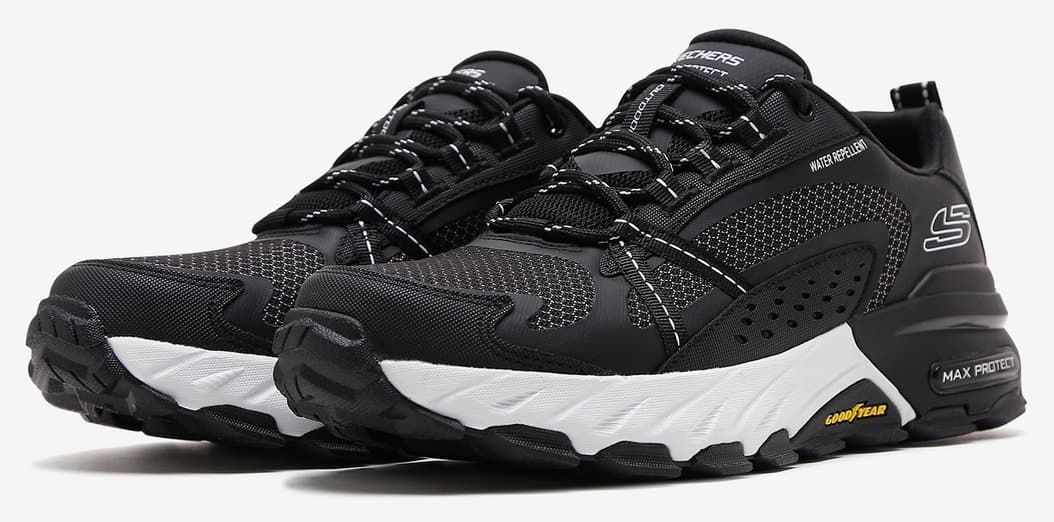 کفش مردانه Skechers Max Protect Outdoor مشکی مدل 237303 BKW کفش مردانه Skechers Max Protect Outdoor مشکی مدل 237303 BKW