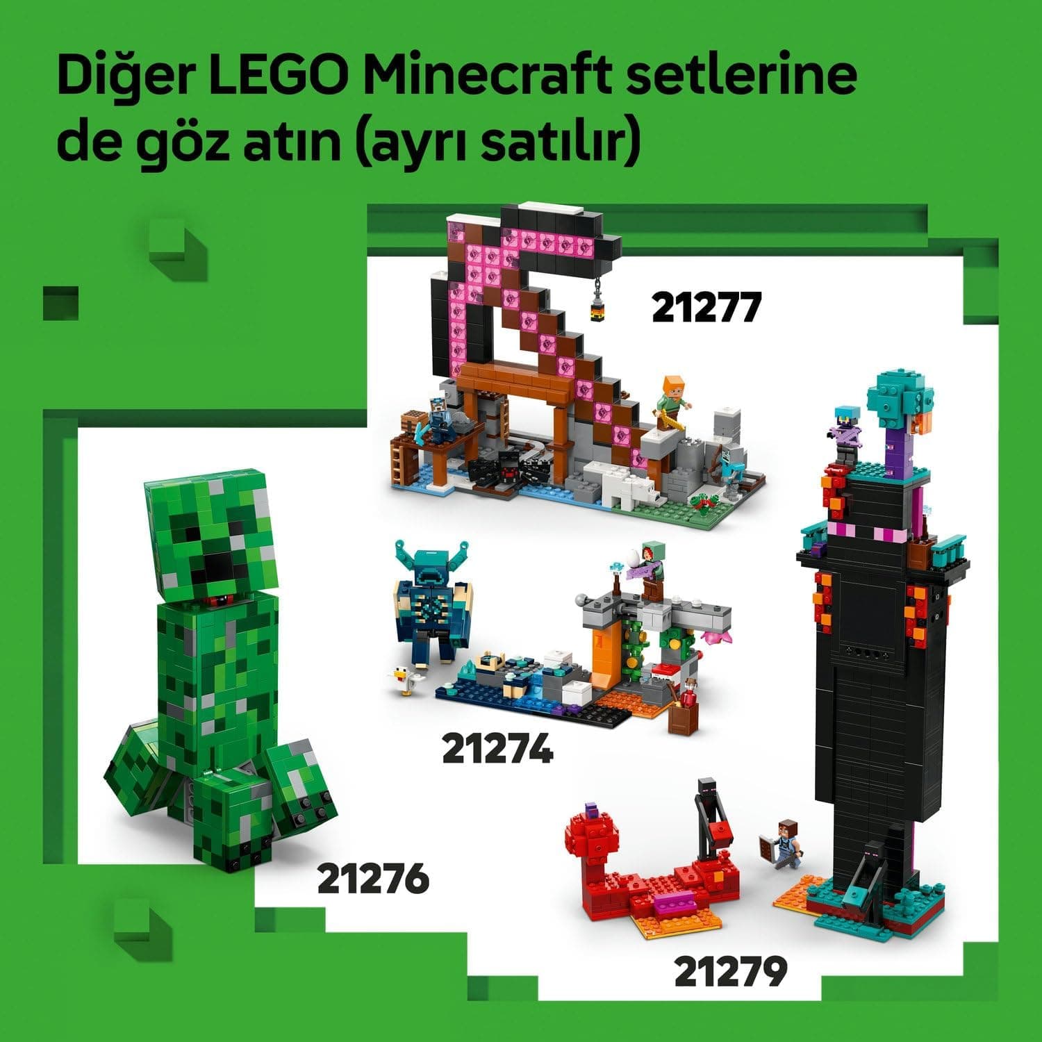 لگو Minecraft خانه بزرگ جنگلی TNT مدل 21275 لگو Minecraft خانه بزرگ جنگلی TNT مدل 21275