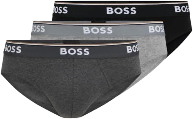 شورت بریف مردانه Hugo Boss کلاسیک کشی فیت معمولی بسته 3-Pack خاکستری/زغالی/مشکی Large US شورت بریف مردانه Hugo Boss کلاسیک کشی فیت معمولی بسته 3-Pack خاکستری/زغالی/مشکی Large US