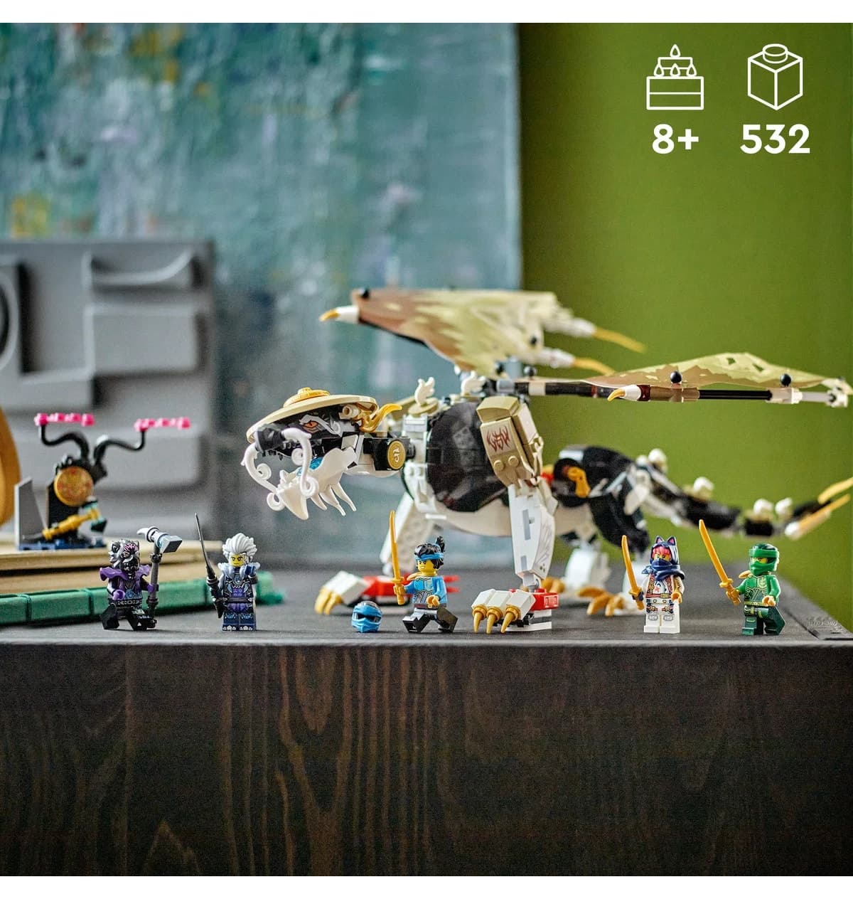 لگو NINJAGO برای کودکان 8+ با 532P مدل Usta Ejderha Egalt 71809 لگو NINJAGO برای کودکان 8+ با 532P مدل Usta Ejderha Egalt 71809