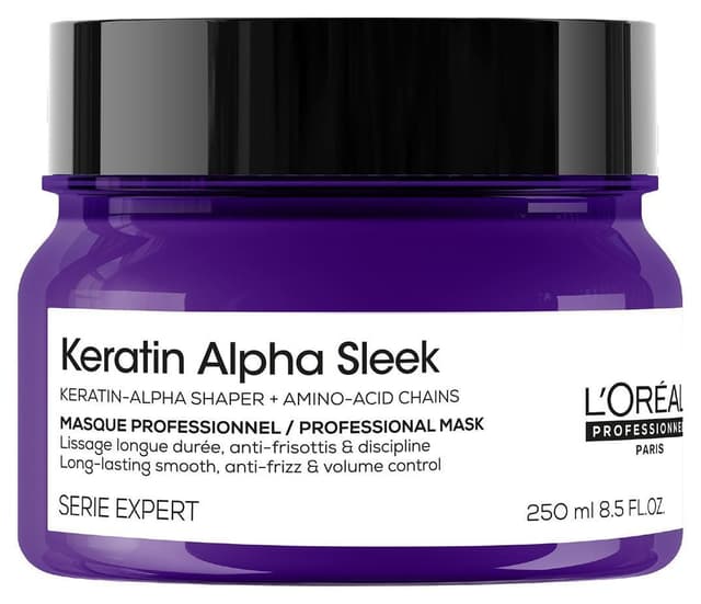 ماسک مو L'Oreal Professionnel Serie Expert Keratin Alpha Sleek تقویتکننده و صافکننده 250 ml ماسک مو L'Oreal Professionnel Serie Expert Keratin Alpha Sleek تقویتکننده و صافکننده 250 ml