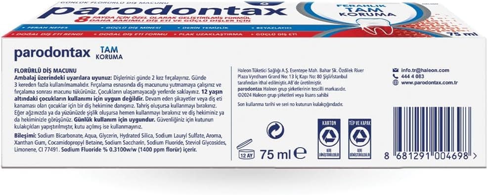خمیردندان مراقبت کامل از لثه Parodontax 75 ml خمیردندان مراقبت کامل از لثه Parodontax 75 ml