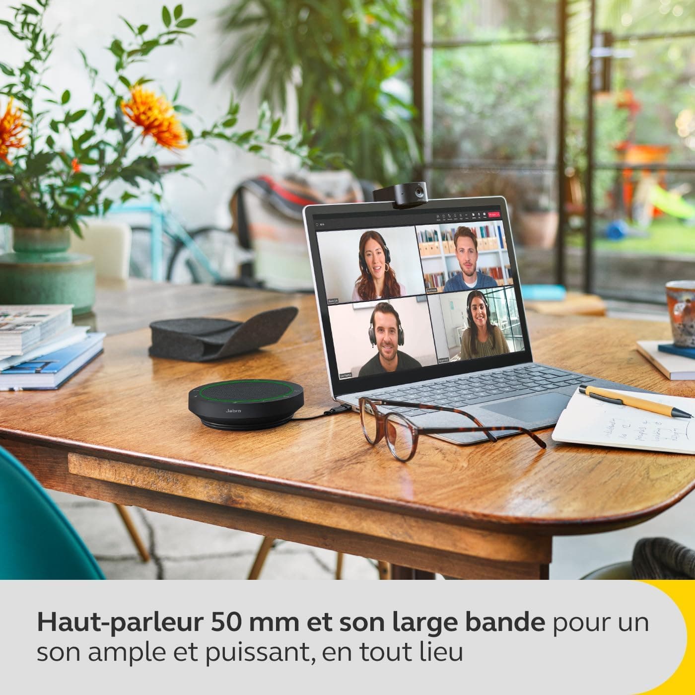 اسپیکرفون بیسیم بلوتوثی Jabra با ۴ میکروفون حذف نویز و بلندگوی 50mm مدل Speak2 55 اسپیکرفون بیسیم بلوتوثی Jabra با ۴ میکروفون حذف نویز و بلندگوی 50mm مدل Speak2 55