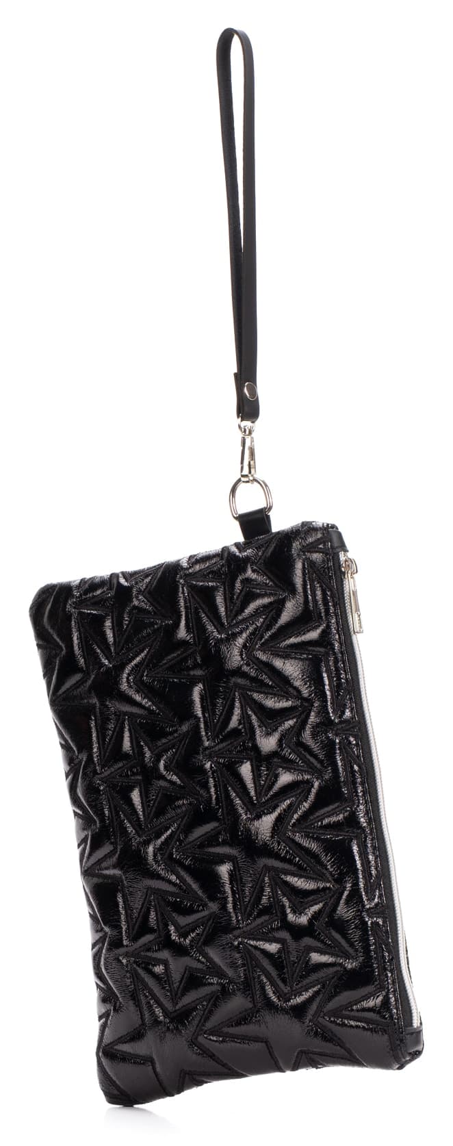 کیف دستی زنانه Adelina Bags کلاچ مشکی گلدوزی ستارهای آستر ساتن بند مچی کیف دستی زنانه Adelina Bags کلاچ مشکی گلدوزی ستارهای آستر ساتن بند مچی