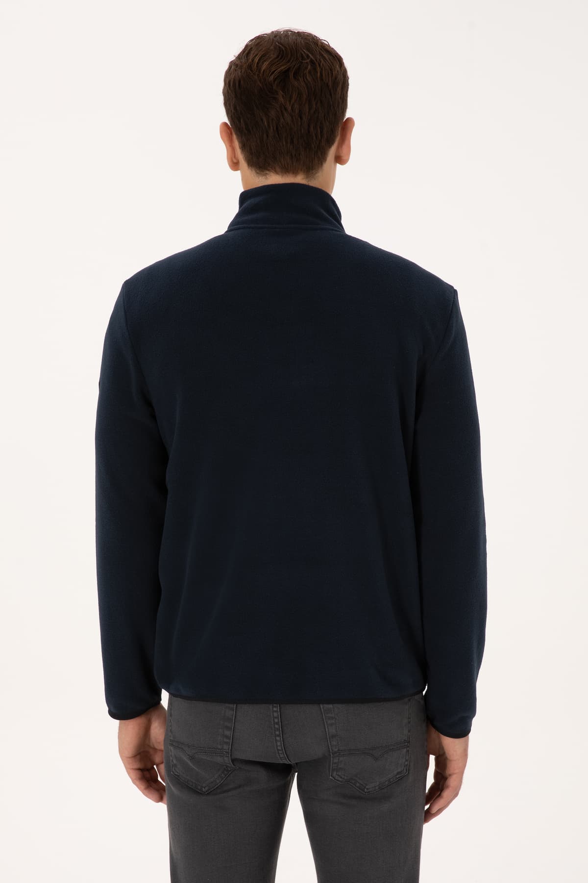 سوئیشرت مردانه U.S. Polo Assn. فیت معمولی پلار نیمزیپ سرمهای مدل 50313777-VR033 سوئیشرت مردانه U.S. Polo Assn. فیت معمولی پلار نیمزیپ سرمهای مدل 50313777-VR033