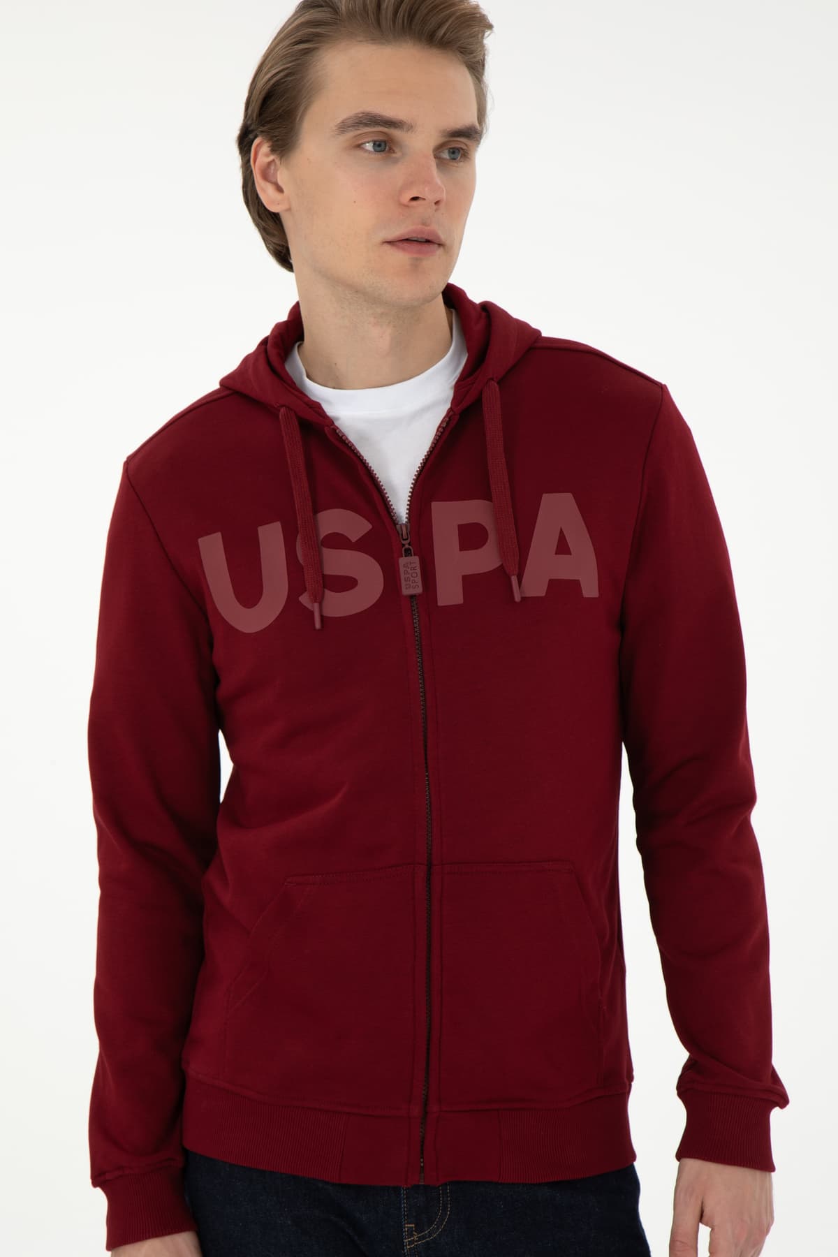 کاردیگان بافتنی مردانه U.S. Polo Assn. بوردو مدل 50289029-VR014 کاردیگان بافتنی مردانه U.S. Polo Assn. بوردو مدل 50289029-VR014