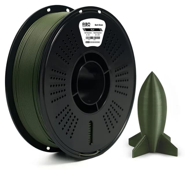 فیلامنت R3D Filament PLA+ سبز تیره فیلامنت R3D Filament PLA+ سبز تیره