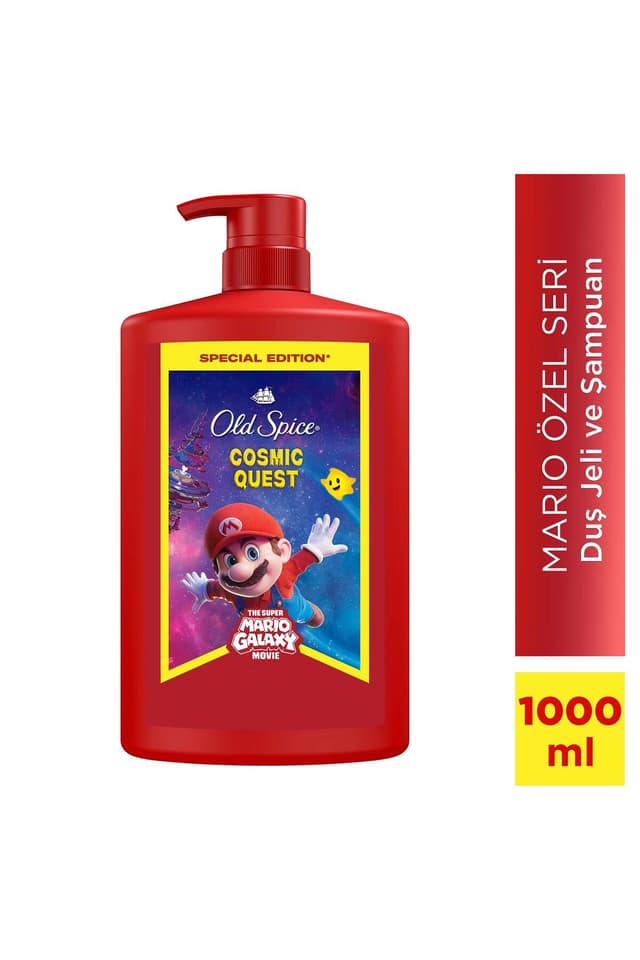 ژل دوش و شامپو مردانه Old Spice با طرح Super Mario، ۳ در ۱ بدن، مو و صورت 1000 ml ژل دوش و شامپو مردانه Old Spice با طرح Super Mario، ۳ در ۱ بدن، مو و صورت 1000 ml