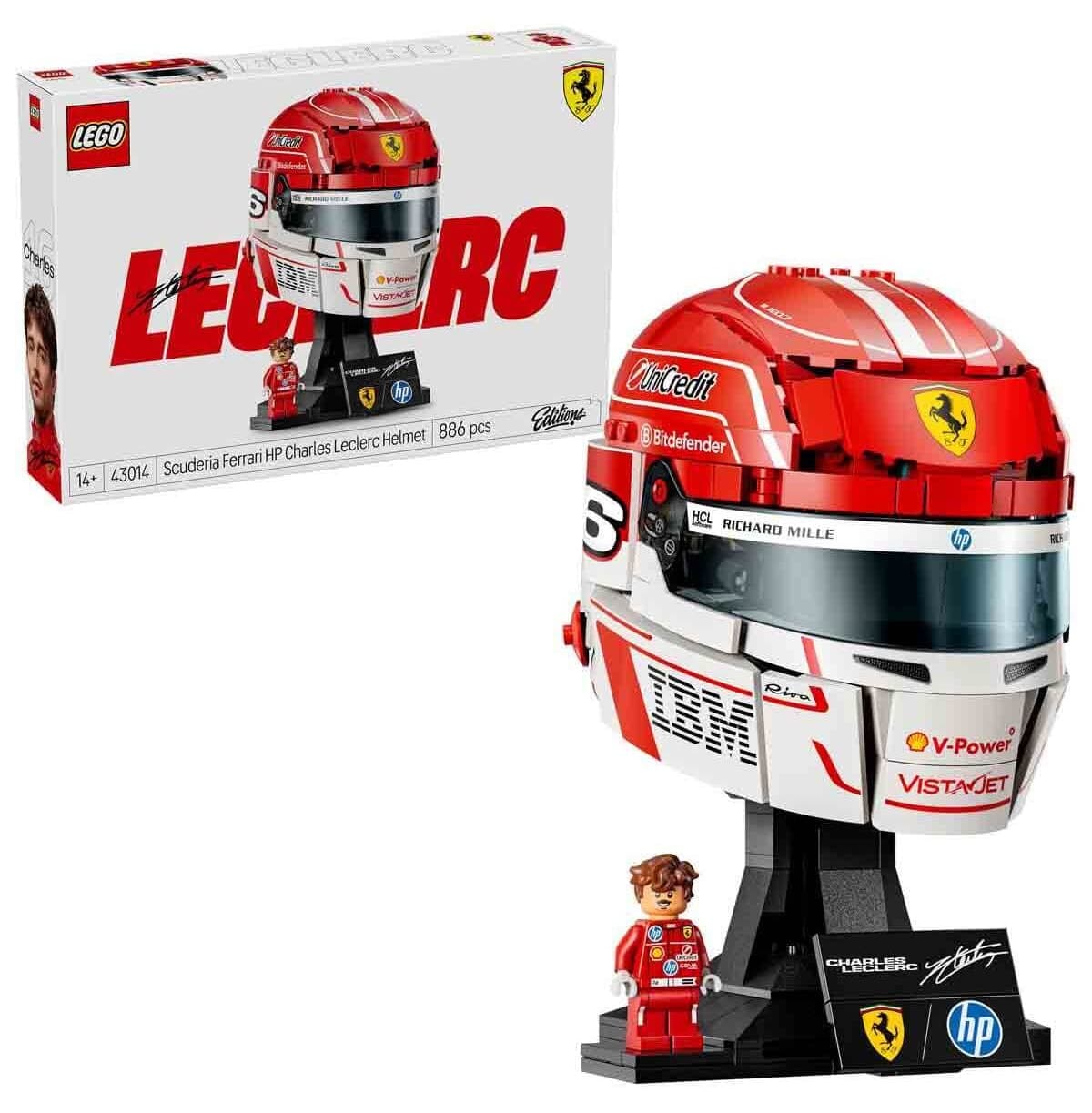 لگو 43014 Scuderia Ferrari HP Charles Leclerc کلاه ایمنی لگو 43014 Scuderia Ferrari HP Charles Leclerc کلاه ایمنی