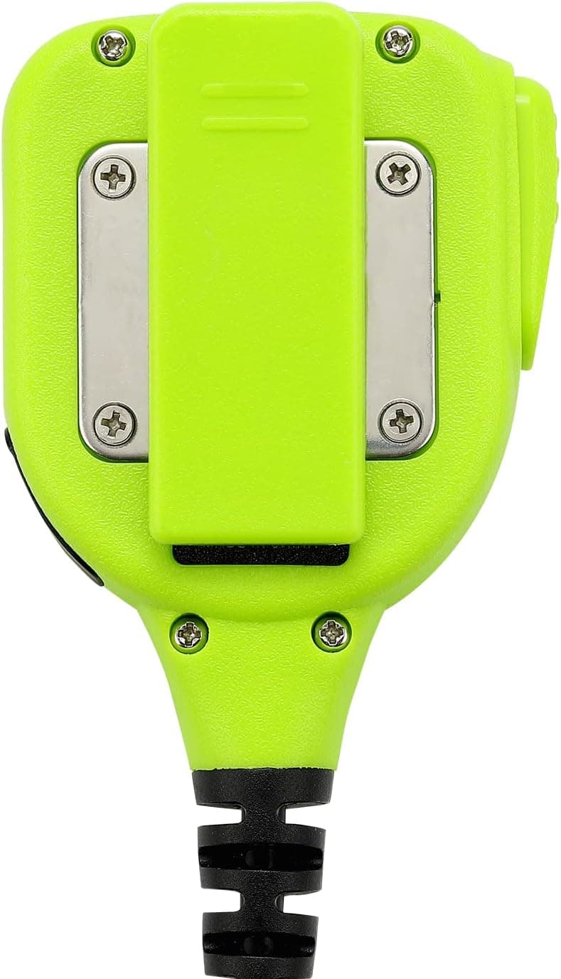 میکروفون بلندگوی شانهای ضدآب KEYBLU دو پین برای رادیوهای BaoFeng UV-5R و Kenwood سبز میکروفون بلندگوی شانهای ضدآب KEYBLU دو پین برای رادیوهای BaoFeng UV-5R و Kenwood سبز