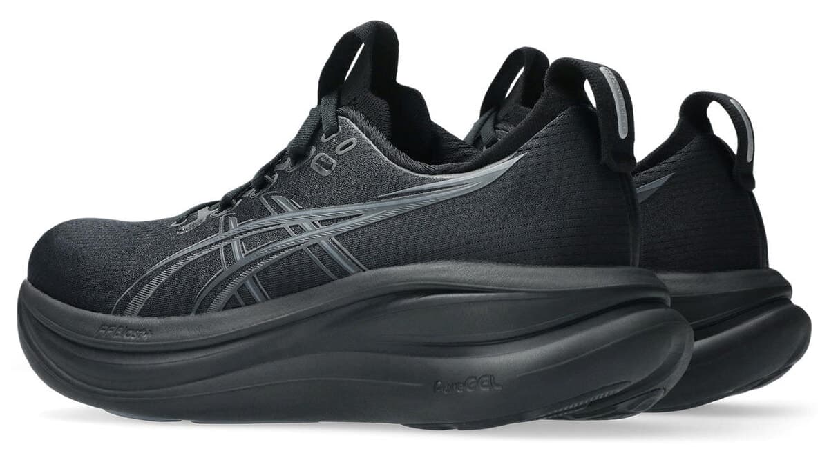 کفش دویدن زنانه Asics مشکی/خاکستری GEL-NIMBUS 28 مدل 1012B899-001 کفش دویدن زنانه Asics مشکی/خاکستری GEL-NIMBUS 28 مدل 1012B899-001