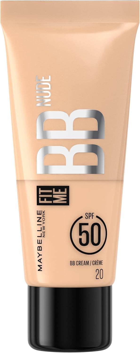 کرم BB MAYBELLINE New York Fit Me Nude مرطوبکننده SPF50 شماره 20 کرم BB MAYBELLINE New York Fit Me Nude مرطوبکننده SPF50 شماره 20