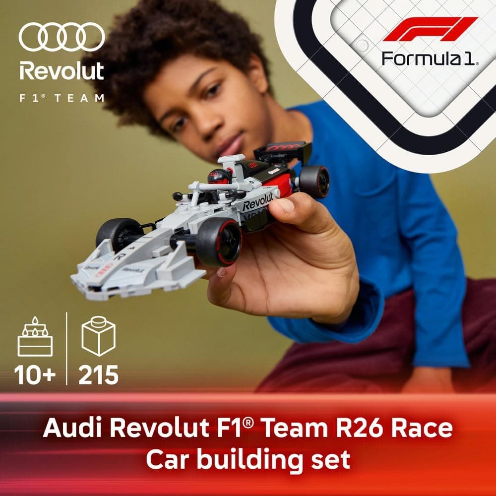 لگو Speed Champions Audi Revolut F1 Team R26 ماشین مسابقه مدل 77259 لگو Speed Champions Audi Revolut F1 Team R26 ماشین مسابقه مدل 77259