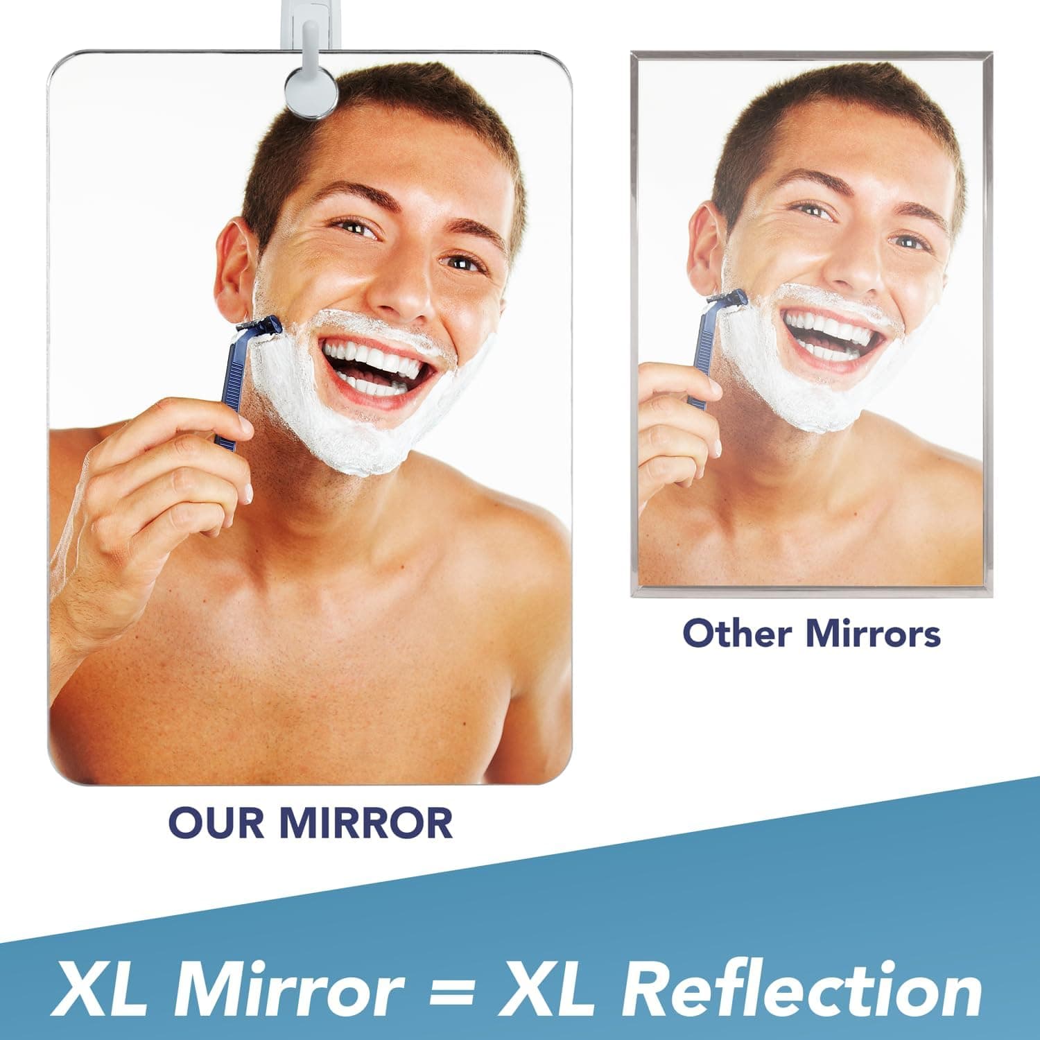 آینه اصلاح ضد بخار مردانه و زنانه The Shave Well Company XL آینه اصلاح ضد بخار مردانه و زنانه The Shave Well Company XL