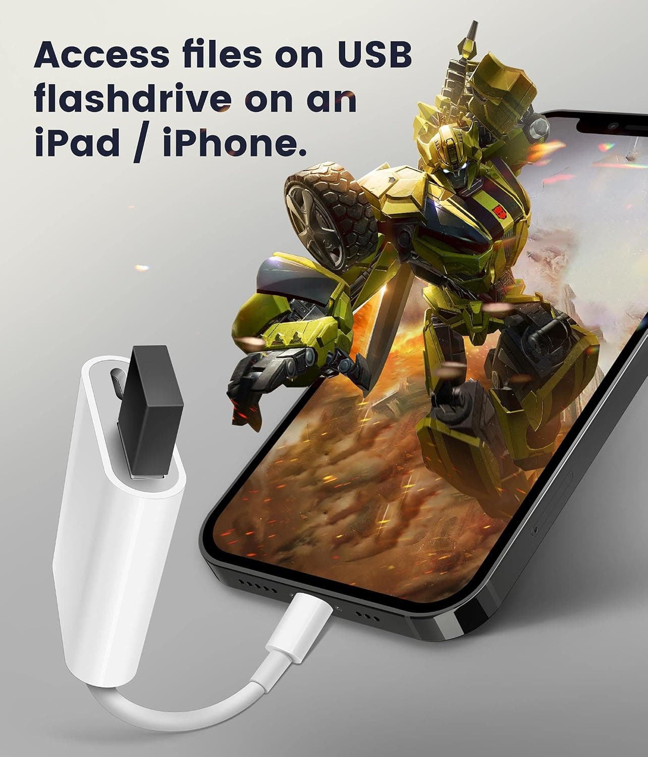 مبدل USB برای iPad/iPhone Bqbersyn، Lightning به USB3 مادگی OTG مبدل USB برای iPad/iPhone Bqbersyn، Lightning به USB3 مادگی OTG