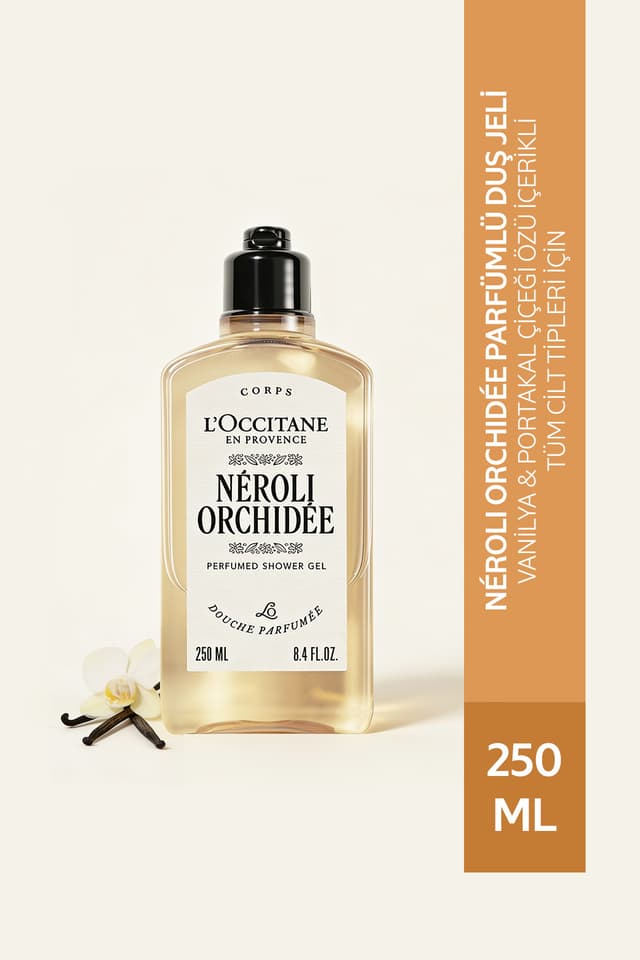 ژل دوش معطر L'Occitane Néroli Orchidée با عصاره وانیل و شکوفه پرتقال 250 ml ژل دوش معطر L'Occitane Néroli Orchidée با عصاره وانیل و شکوفه پرتقال 250 ml