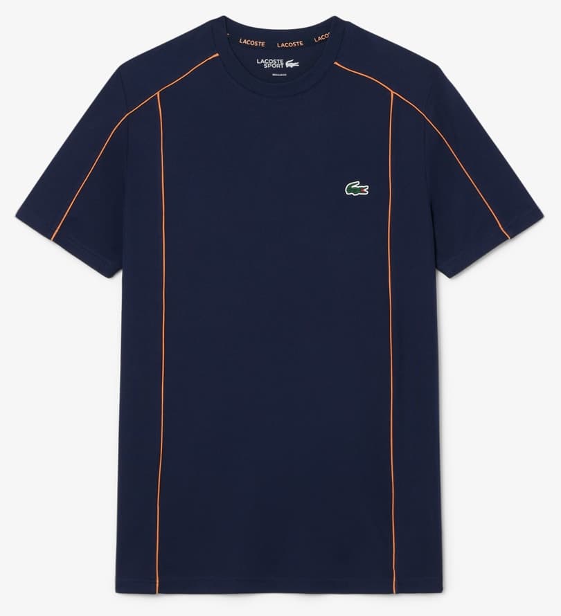 تیشرت مردانه Lacoste SPORT یقه گرد فیت معمولی چاپدار سرمهای تیشرت مردانه Lacoste SPORT یقه گرد فیت معمولی چاپدار سرمهای