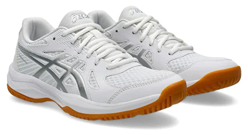 کفش والیبال زنانه Asics سفید مدل Upcourt 6 کفش والیبال زنانه Asics سفید مدل Upcourt 6