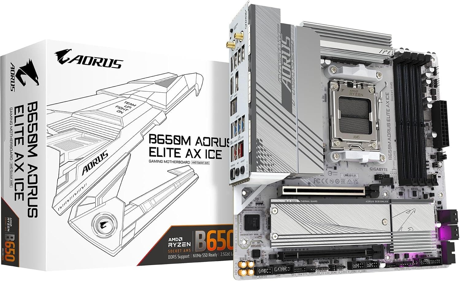 مادربرد Gigabyte مدل B850 AORUS Elite WIFI7 سوکت AM5 ATX DDR5 مادربرد Gigabyte مدل B850 AORUS Elite WIFI7 سوکت AM5 ATX DDR5