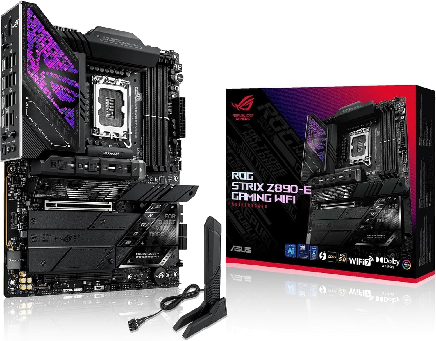 مادربرد ASUS مدل ROG STRIX Z890-F GAMING WIFI سوکت LGA 1851 مشکی مادربرد ASUS مدل ROG STRIX Z890-F GAMING WIFI سوکت LGA 1851 مشکی