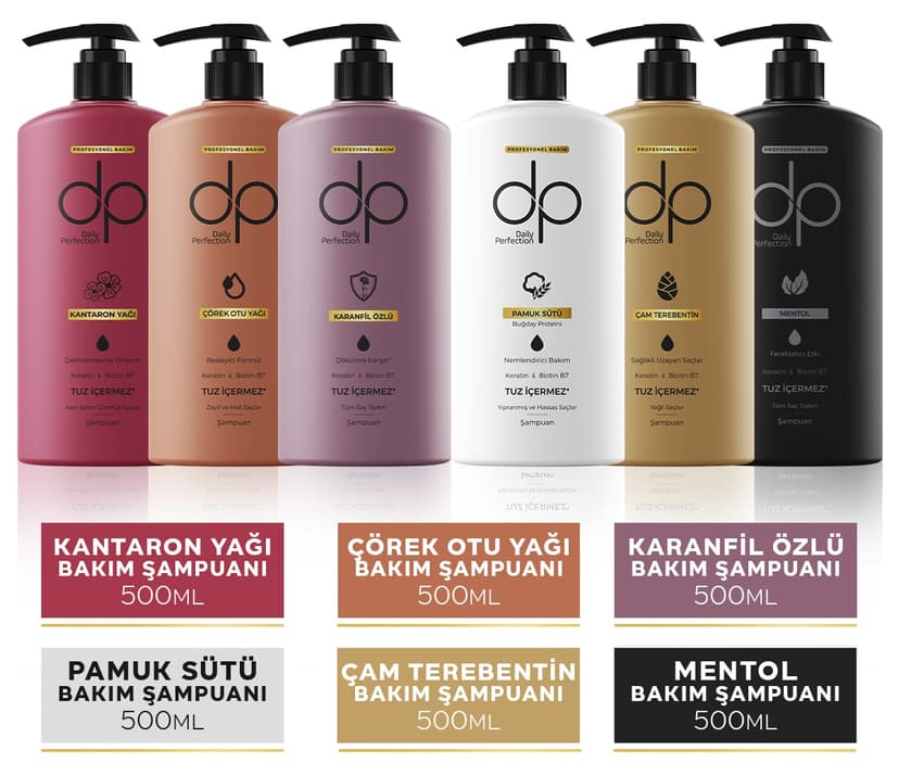 شامپو زنانه dp Daily Perfection ست مخلوط 500 ml × 6 عدد شامپو زنانه dp Daily Perfection ست مخلوط 500 ml × 6 عدد