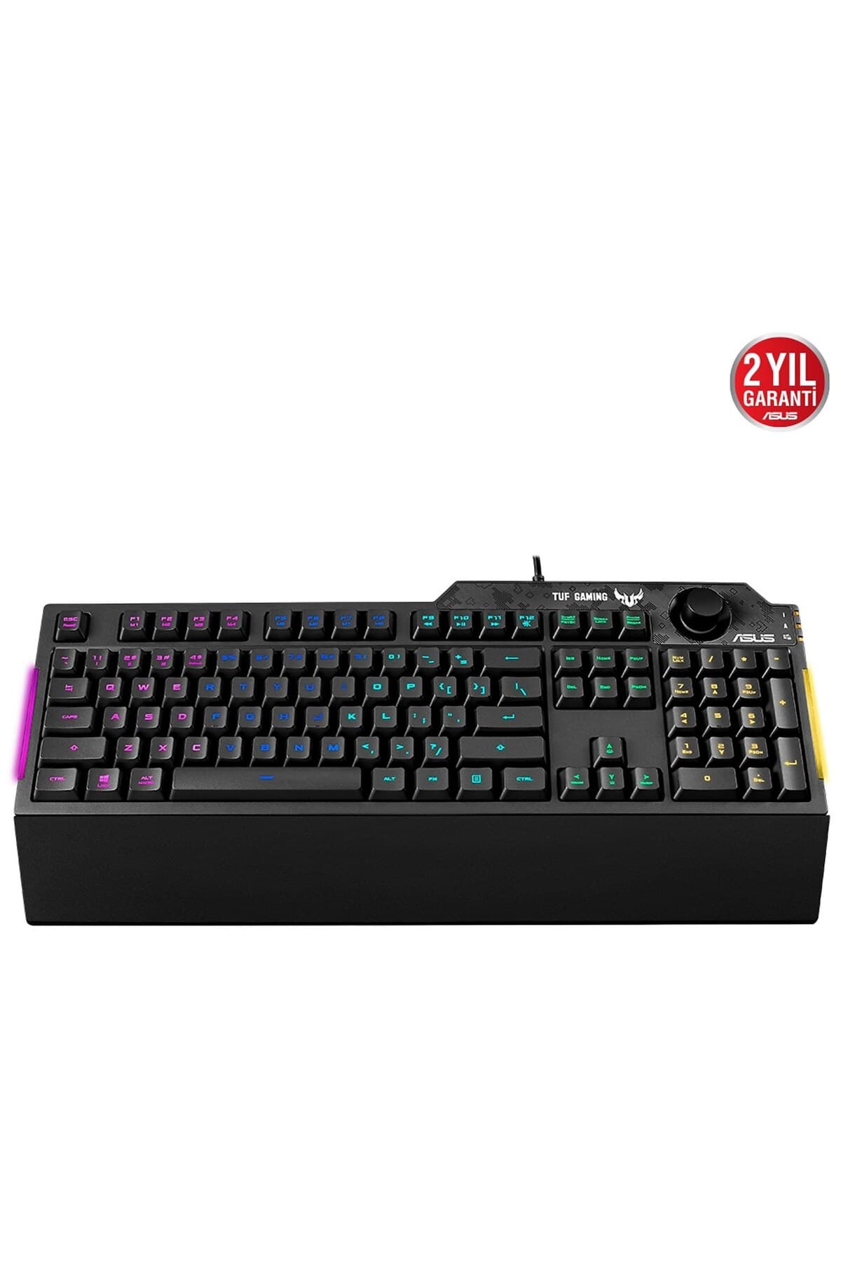 کیبورد گیمینگ ASUS سیمی USB مشکی Q Trk مدل TUF GAMING K1 کیبورد گیمینگ ASUS سیمی USB مشکی Q Trk مدل TUF GAMING K1