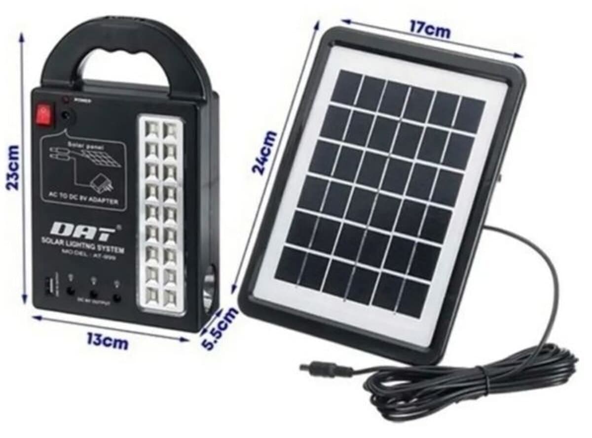 سیستم روشنایی خورشیدی ataşbey با پاوربانک، خروجی USB و 3 لامپ مدل AT-999 سیستم روشنایی خورشیدی ataşbey با پاوربانک، خروجی USB و 3 لامپ مدل AT-999