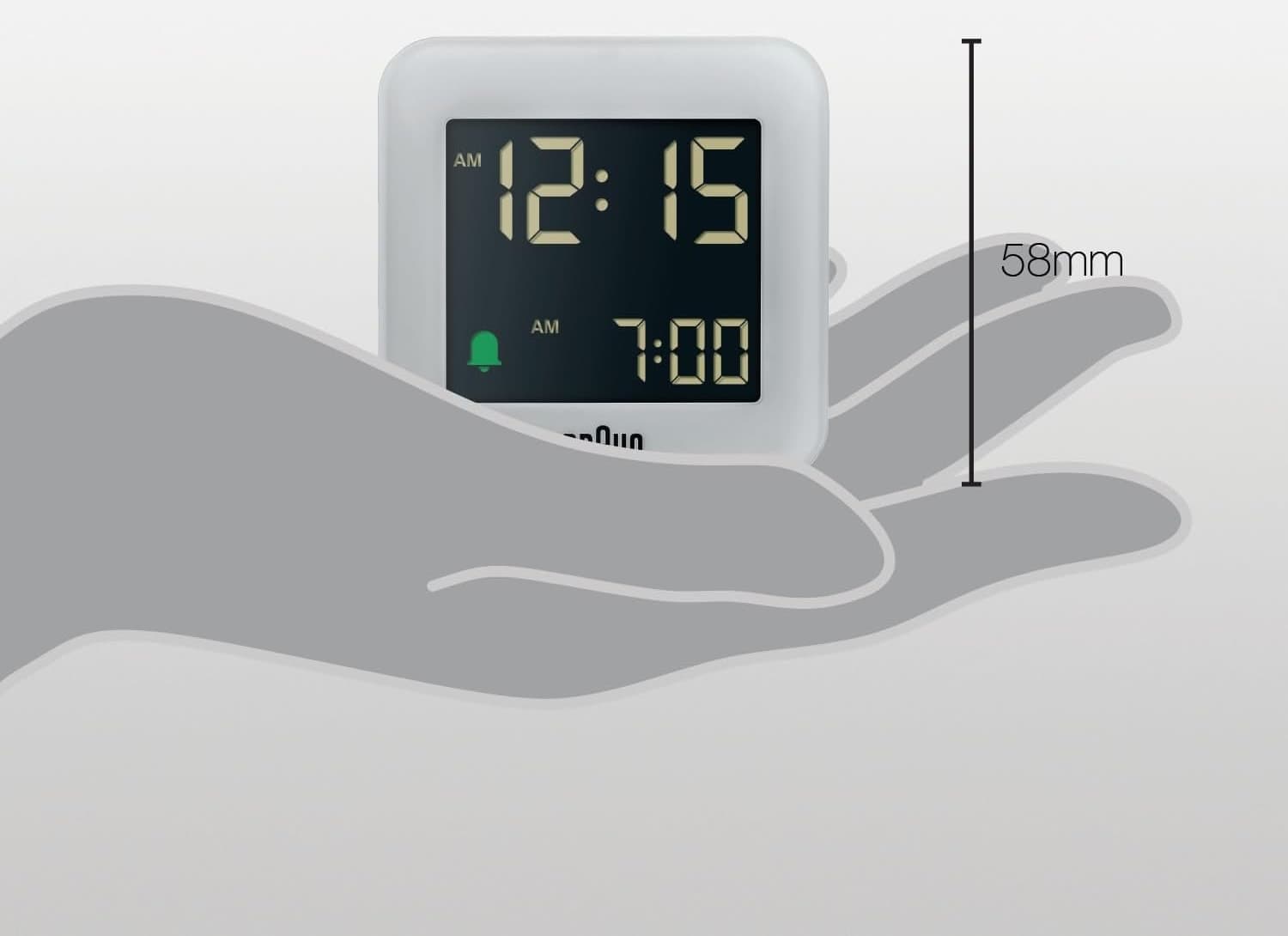 ساعت زنگدار مسافرتی دیجیتال Braun با اسنوز خاکستری مدل BC08G ساعت زنگدار مسافرتی دیجیتال Braun با اسنوز خاکستری مدل BC08G