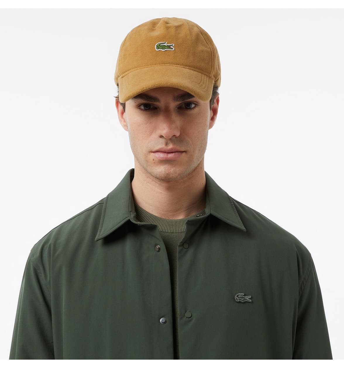 پیراهن رویی مردانه Lacoste فیت اورسایز خاکی پیراهن رویی مردانه Lacoste فیت اورسایز خاکی