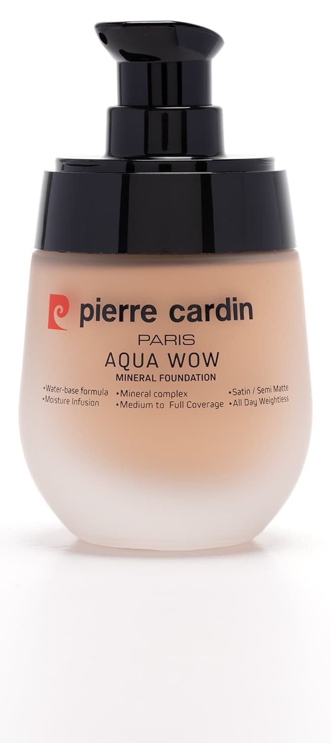 فوندیشن Pierre Cardin Aqua Wow با پایه آبی و مینرال فوندیشن Pierre Cardin Aqua Wow با پایه آبی و مینرال