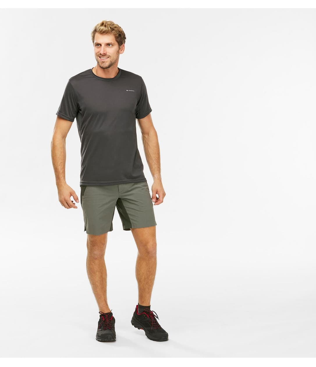 تیشرت مردانه Decathlon Quechua اوتدور خاکستری تیره مدل MH100 تیشرت مردانه Decathlon Quechua اوتدور خاکستری تیره مدل MH100