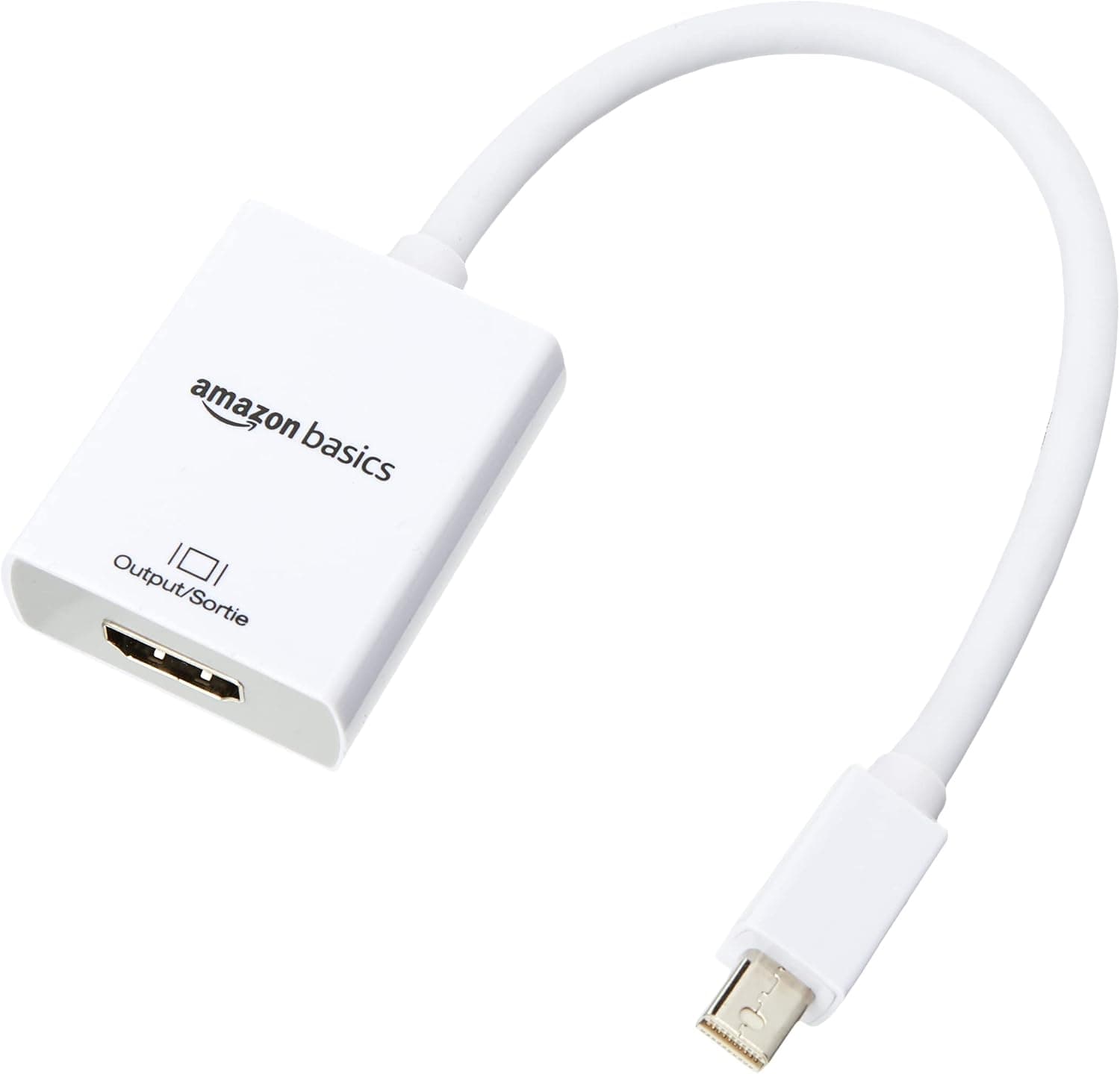 آداپتور Amazon Basics مبدل Mini DisplayPort به HDMI آداپتور Amazon Basics مبدل Mini DisplayPort به HDMI