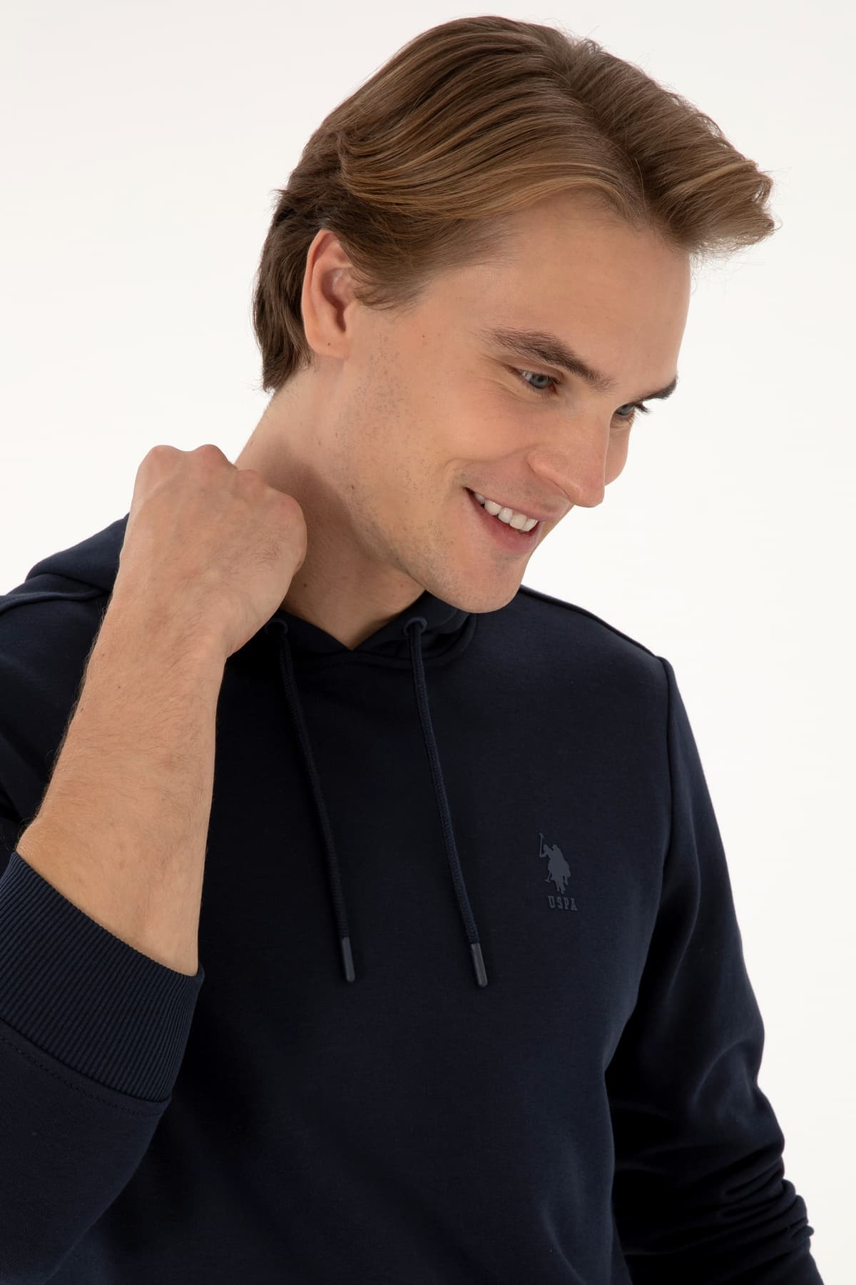 سویشرت مردانه U.S. Polo Assn. کلاهدار سرمهای فیت معمولی مدل 50313720-VR033 سویشرت مردانه U.S. Polo Assn. کلاهدار سرمهای فیت معمولی مدل 50313720-VR033