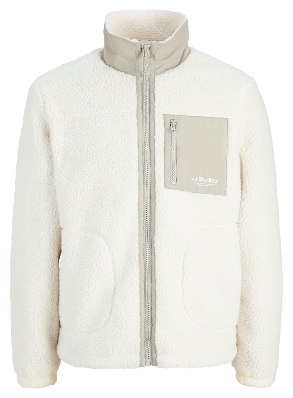 ژاکت مردانه Jack & Jones یقه ایستاده بلند Teddy مدل Soho ژاکت مردانه Jack & Jones یقه ایستاده بلند Teddy مدل Soho