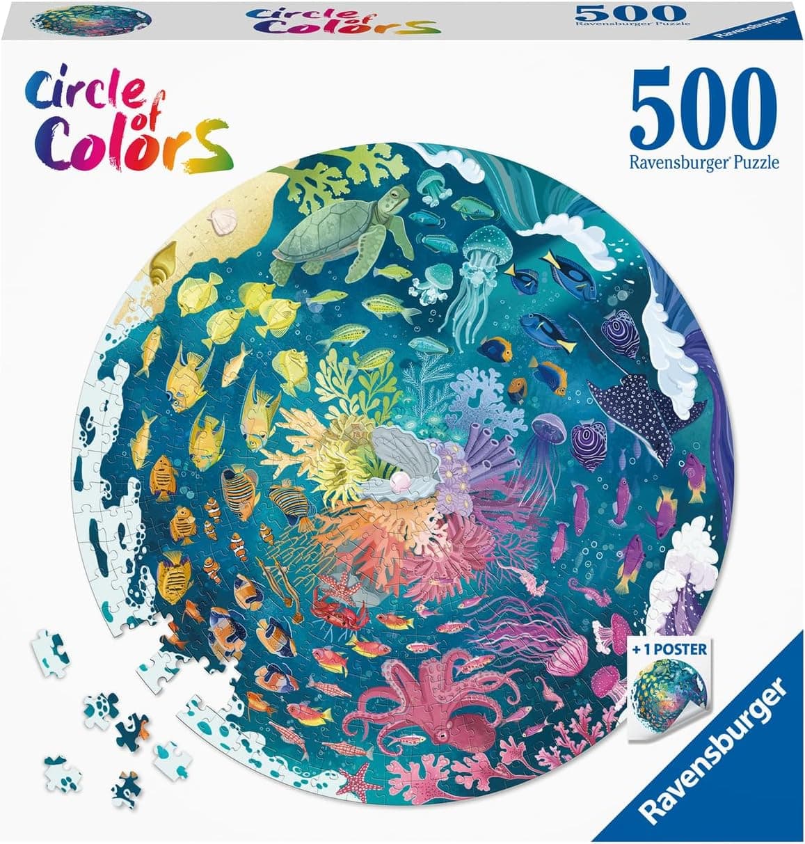 پازل 500 تکهای Ravensburger سری Oceans Circular مدل 17170-5 پازل 500 تکهای Ravensburger سری Oceans Circular مدل 17170-5