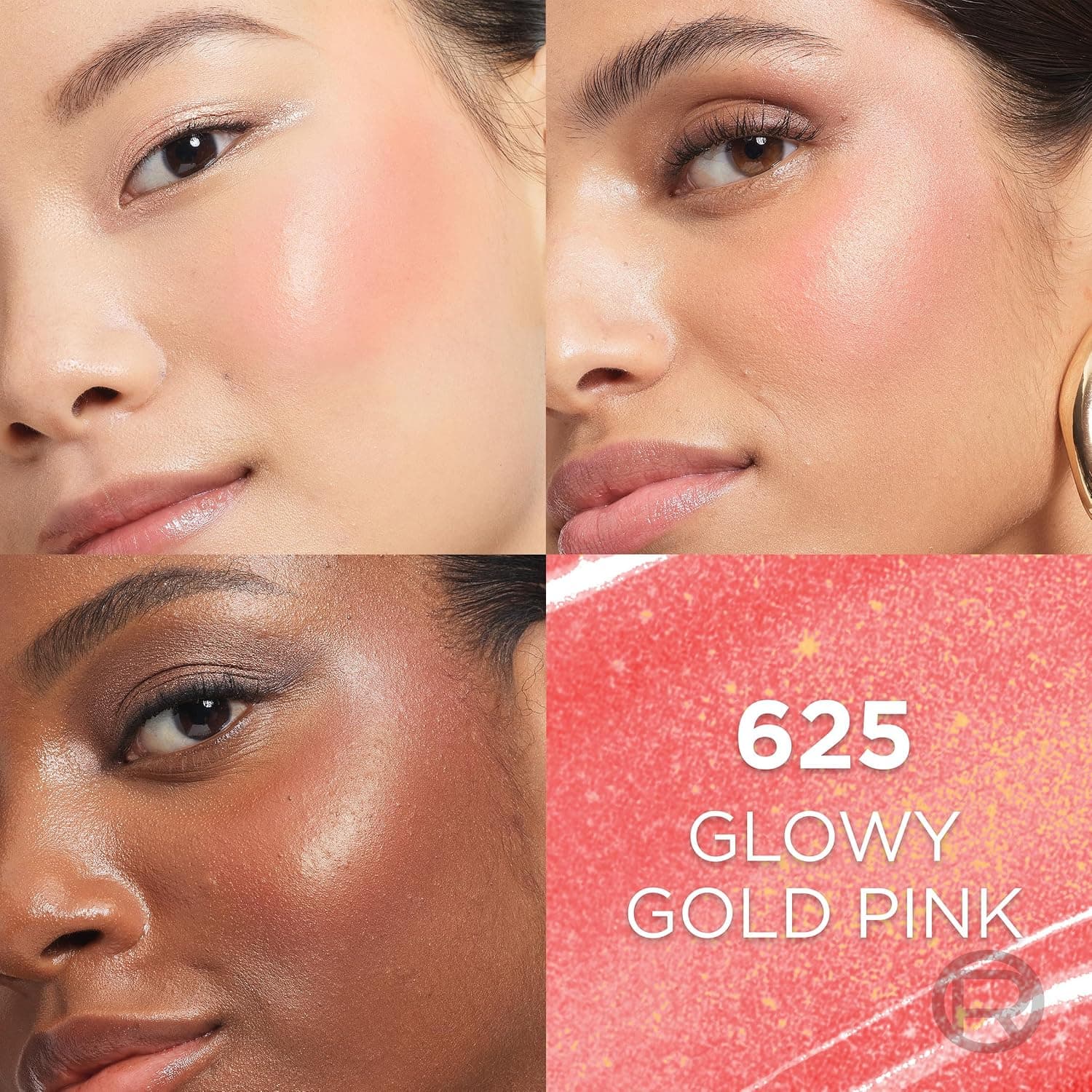 رژگونه مایع L'Oreal Paris Lumi Blush صورتی طلایی درخشان مدل 625 رژگونه مایع L'Oreal Paris Lumi Blush صورتی طلایی درخشان مدل 625