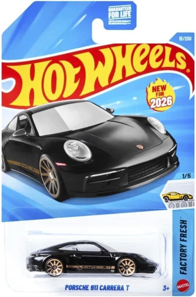 ماشین تک Hot Wheels Mattel Porsche 911 Carreraa T مدل JJK80 کارت کوتاه ماشین تک Hot Wheels Mattel Porsche 911 Carreraa T مدل JJK80 کارت کوتاه