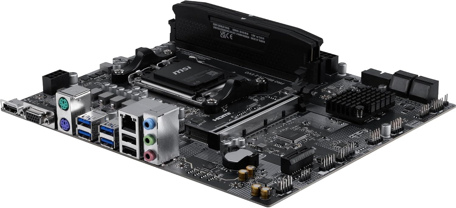 مادربرد MSI مدل MB PRO B850M-E EVO سوکت AM5 حافظه DDR5 فرم فاکتور mATX مادربرد MSI مدل MB PRO B850M-E EVO سوکت AM5 حافظه DDR5 فرم فاکتور mATX