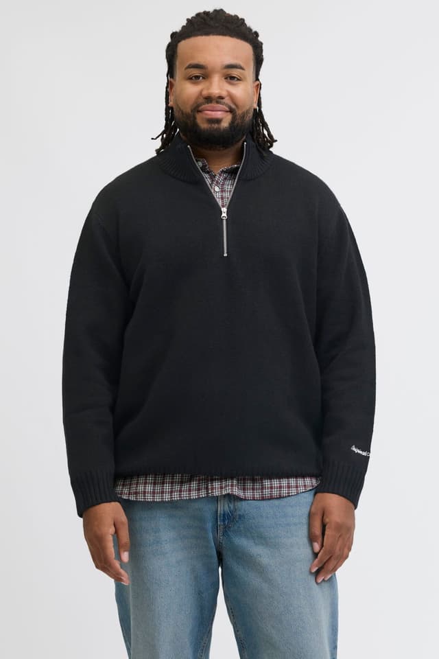 پلیور بافتنی مردانه Jack & Jones سایز بزرگ گلدوزی فیت گشاد مدل Norrebro پلیور بافتنی مردانه Jack & Jones سایز بزرگ گلدوزی فیت گشاد مدل Norrebro