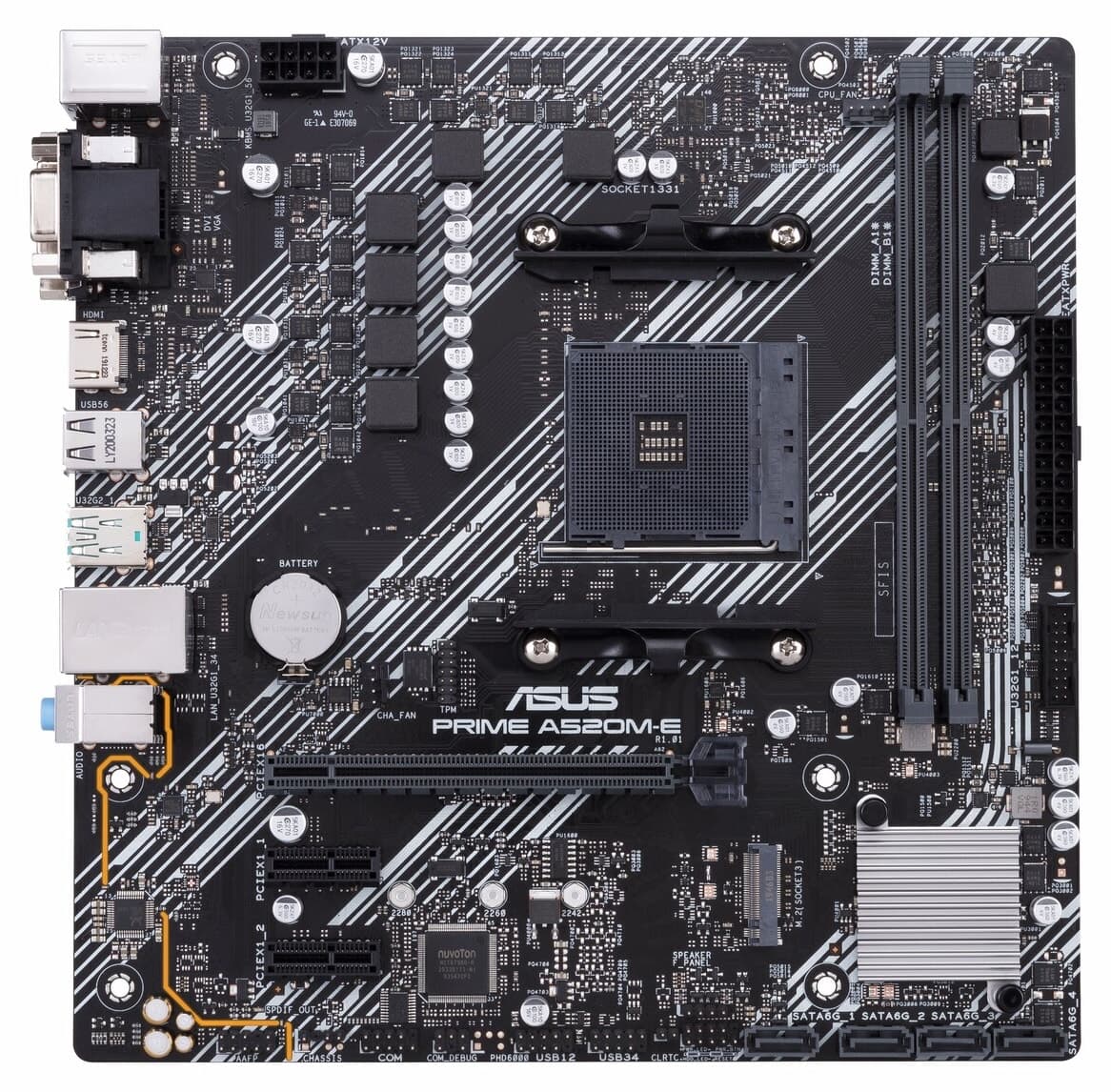مادربرد ASUS Prime سوکت AM4 مدل A520M-E مادربرد ASUS Prime سوکت AM4 مدل A520M-E