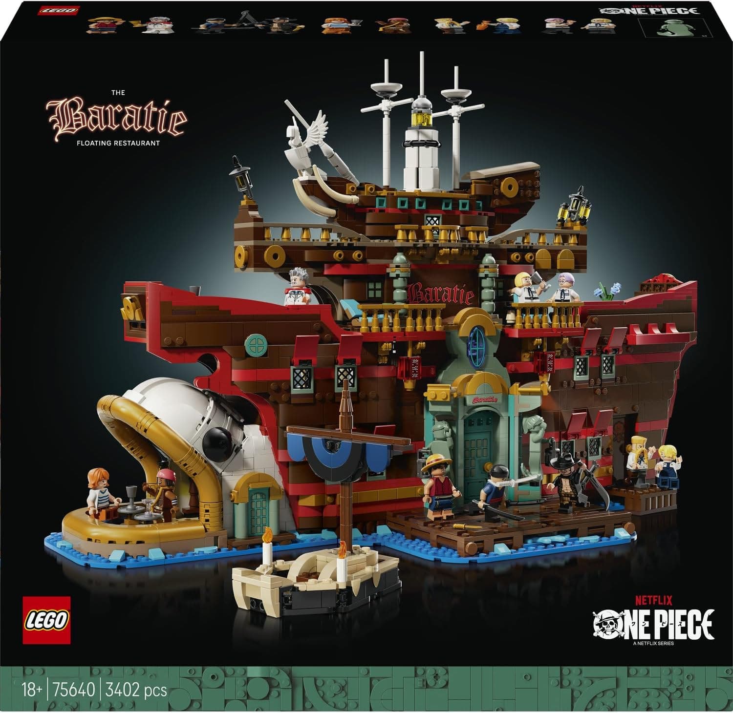 لگو ONE PIECE رستوران شناور Baratie مدل 75640 لگو ONE PIECE رستوران شناور Baratie مدل 75640